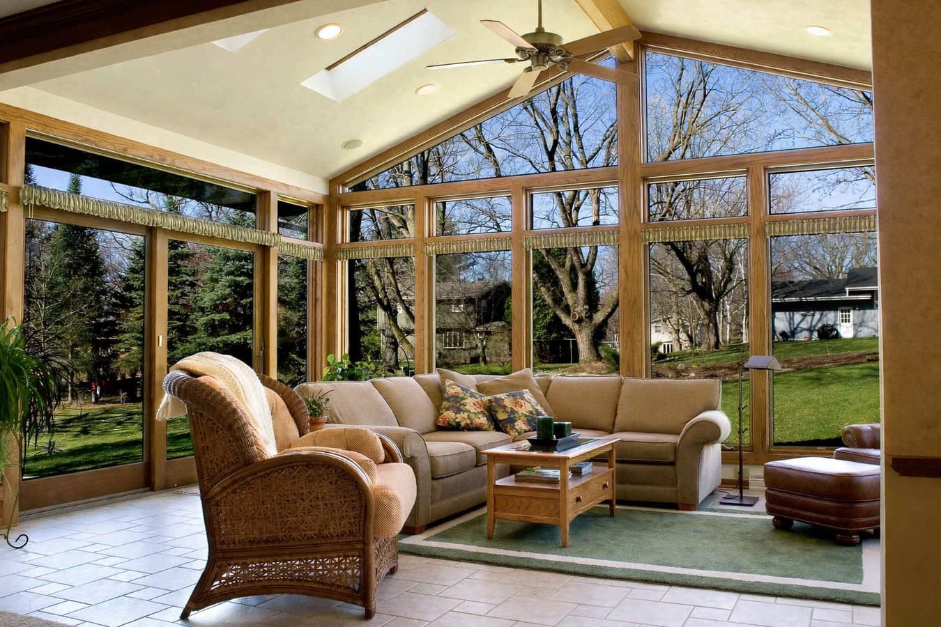 Deck-to-sunroom conversion in College Station, TX